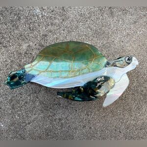 NWOT Sea Turtle Acetate Hair Claw Clip